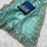 VT-812 NAGMA Premium Designer Gold Crush Saree